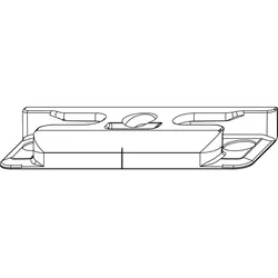 Schließteil iS 12L Eurofalz 24 mm 13V -1 mm Tricoat-Evo