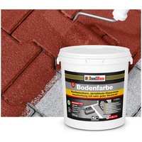 Isolbau Bodenfarbe - 25 kg - Boden- und Betonfarbe für Keller, Garage, Werkstatt - Wasserfeste Bodenbeschichtung für innen & außen - Rustikalrot (RAL)