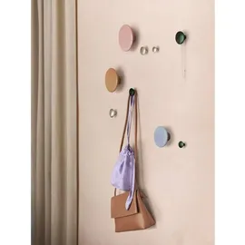 Muuto Garderobenhaken Dots Metal gedämpftes Blau