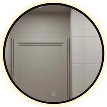 Home Deluxe Badspiegel LED-Spiegel Rund DUBI - Beschlagfrei & Dimmbar|Badezimmerspiegel, Badspiegel mit Beleuchtung, Wandspiegel