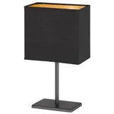 easy! by fhl easy! Tischleuchte Kate mit Stoffschirm, schwarz/gold