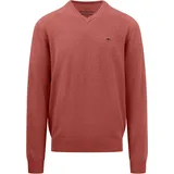 FYNCH-HATTON® Pullover, V-Ausschnitt, Stickerei, für Herren, 361 orient red, XXXL,