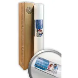 Profhome Vliestapete NORMVLIES 150g Renoviervlies Malervlies Vliestapete weiß 18,75m2, glatt, matt, einfarbig, unifarben, (Renoviervlies Glattvlies Malervlies, 150 g/m2, glasfaserfrei, atmungsaktiv, rissüberbrückend, überstreichbar), FSC® MIX Nr. TSUD-COC-001718-KR weiß 0.75 m x 25 m