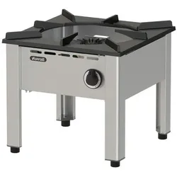 KBS Gastrotechnik KBS Gas Hockerkocher mit 13 kW Hochleistungsbrenner 500x500x475 mm Pilotflamme