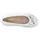 Gabor Ballerina GABOR "FLORENZ", Damen, Gr. 38, weiß, Leder, Schuhe Ballerina, Hochzeitsschuh, Flache Schuhe, Slipper mit eleganter Zierkette