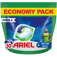 Ariel Allin1 Pods + Active Odour Defense Waschmittel in Kapseln, 50 Waschgänge