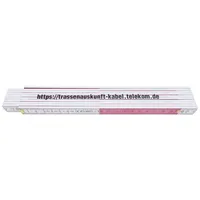 Dönges Gliedermaßstab 2 m Weiß/Rot 16 mm