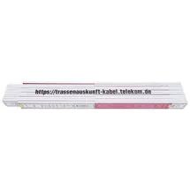 Dönges Gliedermaßstab 2 m Weiß/Rot 16 mm