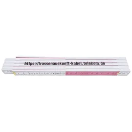 Dönges Gliedermaßstab 2 m Weiß/Rot 16 mm