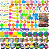 Chennyfun 120 Stück Kindergeburtstag Mitgebsel, Kleinspielzeug Piñata party für Kinder, Goodie Bag Füllstoffem, Halloween Geburtstag Geschenke, Karneval Preise, Karneval Parteien für Jungen Mädchen