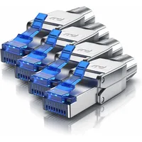 Primewire 4x Netzwerkstecker feldkonfektionierbar RJ45 CAT 8, Steckverbinder CAT8 für LAN Kabel Netzwerkkabel, (Netzwerkkabel Stecker), Zubehör Netzwerk