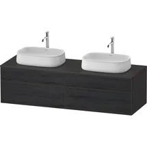 Duravit Waschtischunterschrank 2 Auszüge 160 x 44,2 x 55 cm Eiche Schwarz/Graphit Matt