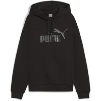 Puma Essentials+ Animal Fleece Hoodie Damen 01 black S