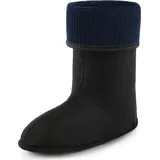 Ladeheid Kinder Mädchen Jungen Wärmende Stiefelsocken für Gummistiefel Innenschuh KL058 (Schwarz, 32 EU). - 32