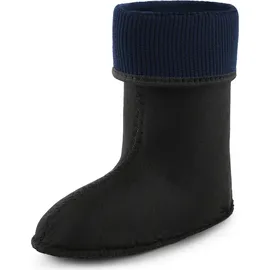 Ladeheid Kinder Mädchen Jungen Wärmende Stiefelsocken für Gummistiefel Innenschuh KL058 (Schwarz, 32 EU). - 32