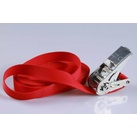 Transport Transportsicherung Reisen Gepäcksicherung PP-Ratschengurte  -  2-er SET  -  Transportsicherung  -  25 mm breit x 5 m lang  -  Rot  -  Silberfarbene oder schwarzer Ratsche