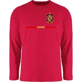 Shirtracer Rundhalsshirt Spanisches Trikot Wappen, España mit Stolz, Spanien Fan-Motiv 2026 Fussball WM Fanartikel rot 3XL