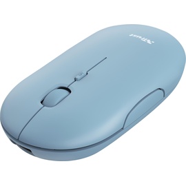 Trust Puck Wireless Mouse blau, USB/Bluetooth (24126)
