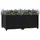 vidaXL Hochbeet 80 x 40 x 20 cm Schwarz