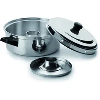 Ibili Ofen-Kasserolle 26 cm aus Edelstahl, silber
