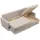 mebligo Eckcouch Textil 3-Sitzer Beige