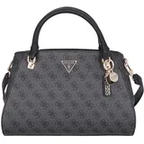 GUESS Handtasche Noelle Luxury Coal Logo Grau Damen