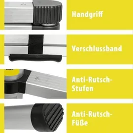 EAXUS Teleskopleiter 13 Stufen