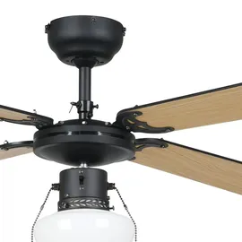 EGLO Fortaleza 106,6 cm Deckenventilator Schwarz