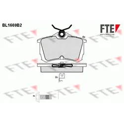 Bremsbelagsatz Scheibenbremse FTE 9010284