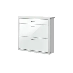 Wohnwert Schuhschrank  Intro , weiß , Maße (cm): B: 109 H: 104 T: 32.0