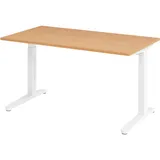 bümö Schreibtisch Serie-XB Buche / Weiß
