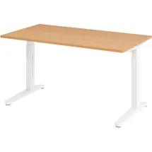 bümö Schreibtisch Serie-XB Buche / Weiß