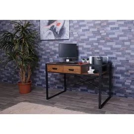 Mendler Schreibtisch HWC-H91 Braun