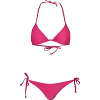 URBAN CLASSICS Ladies Recycled Triangle Bikini in Pink, Größe M