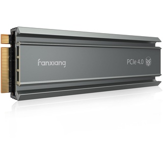 Nvme SSD M.2 2280 1TB Interne Festplatte mit Kühlkörper PCIe 4.0, 5000MB/s Lesen, 4500MB/s Schreiben, für Gaming, Videoschnitt, Kompatibel mit Desktop, Spielekonsole (S660)