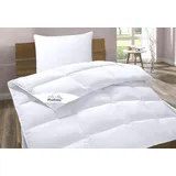 Balette Daunenbettdecke + Kopfkissen "Lilly", weiß, B/L: 155cm x 220cm Anzahl Teile 1, B/L: 40cm x 80cm Anzahl Teile 1, Bezug: Baumwolle Füllung: Entendaune/-feder, normal, Bettdecken Bezug: 100% Baumwolle. Kopfkissen Bezug: 100% Baumwolle.