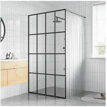 vidaXL Duschwand für Walk-in Dusche Klares Sicherheitsglas 80x195 cm