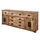 Massivmoebel24 Sideboard 200 x 90 x 45 cm Natur lackiert / Beige