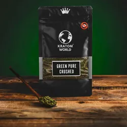 Kratom World GREEN KRATOM ZERKLEINERT 200g