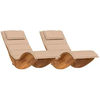 vidaXL Schaukelliegen 2 Stk. 3329136 200 x 60 x 80 cm Akazie
