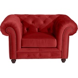 Max Winzer Max Winzer® Chesterfield-Sessel »Old England«, mit edler Knopfheftung rot