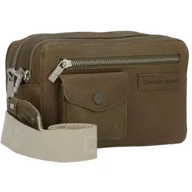 Cowboysbag Franklin Umhängetasche Leder Beige/Green