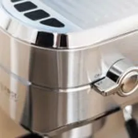 First Austria TZS First Austria Siebträgermaschine elektrisch silberfarben + 2 doppelwandige Glasbecher