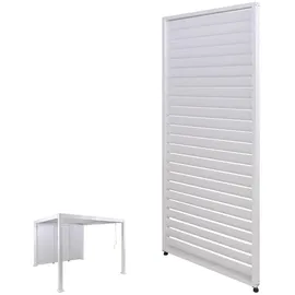 Proregal Lamellenwand für Pergola 1 Stück 0,90 x 2,20 m Weiß