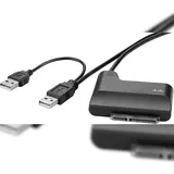 Renkforce USB 2.0 Stecker A - 1x SATA-Kombi-Stecker 7+15pol.] 0.30 m vergoldete Steckkontakte