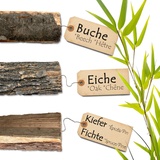 Brennholz · 10kg | 20kg | 30kg | 0,5 RM | 1 RM | Buche · Eiche · Kiefer/Fichte · getrocknet · (Eiche, 30kg) · 25-28cm · kaminfertig · aus Deutschland · Kaminholz