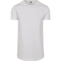 URBAN CLASSICS Short Shaped Turn Up Tee in Weiß, Größe L