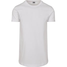 URBAN CLASSICS Short Shaped Turn Up Tee in Weiß, Größe L