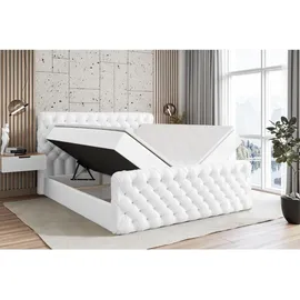 altdecor Boxi8-Z 160 x 200 cm H4 Weiß Hochglanz