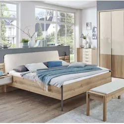 Wiemann Bett Valetta 180 x 200 cm Holzoptik Eiche Bianco